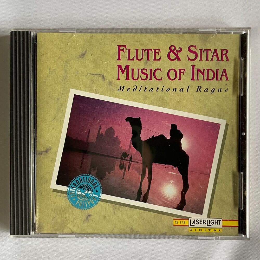 Flute & Sitar Music Of India Meditational Ragas Used CD Compact Disc EX Shape